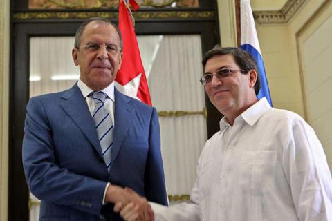 El ministro de Relaciones Exteriores, Bruno Rodríguez Parrilla, recibió a su homólogo ruso, Serguéi Víctorovich Lavrov, quien realiza una visita oficial a la mayor de las Antillas.