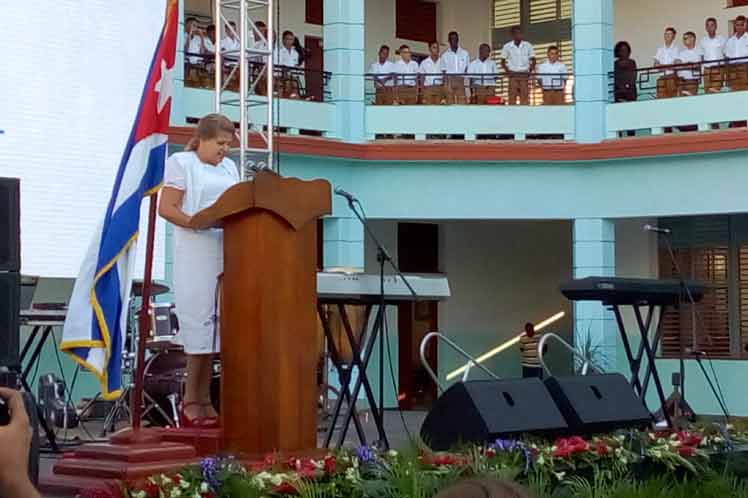 Los estudiantes reconocieron el esfuerzo de los constructores para garantizar las condiciones necesarias en el centro escolar.