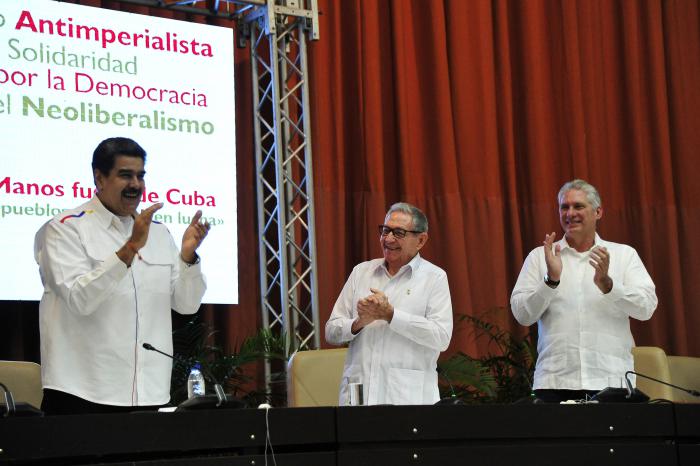 Discurso pronunciado por Miguel M. Díaz-Canel Bermúdez, Presidente de la República de Cuba, en la clausura del Encuentro antimperialista de solidaridad, por la democracia y contra el neoliberalismo, en el Palacio de Convenciones, el 3 de noviembre de 2019