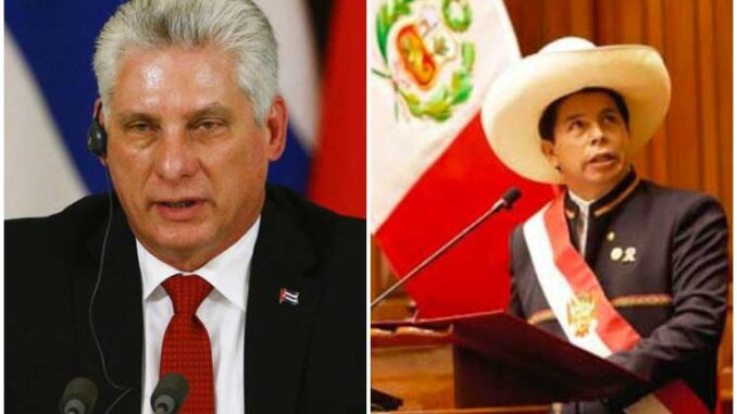 El Primer Secretario del Comité Central del Partido Comunista de Cuba y Presidente de la República, Miguel Díaz-Canel Bermúdez, sostuvo, este jueves, una conversación telefónica con el presidente electo de Perú, Pedro Castillo.