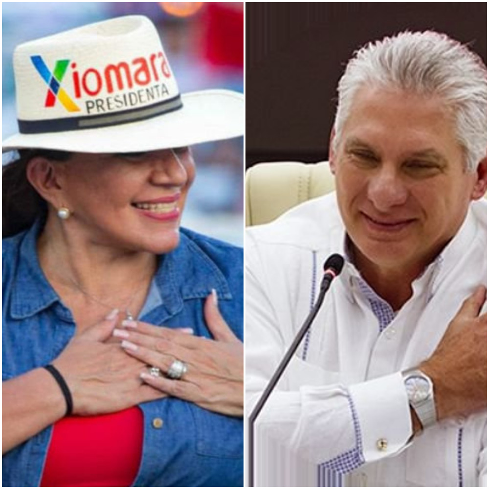El presidente de Cuba, Miguel Díaz-Canel, congratuló hoy a la candidata Xiomara Castro, representante del partido Libertad y Refundación (Libre), quien lidera los escrutinios de votos de las elecciones de este domingo en Honduras.