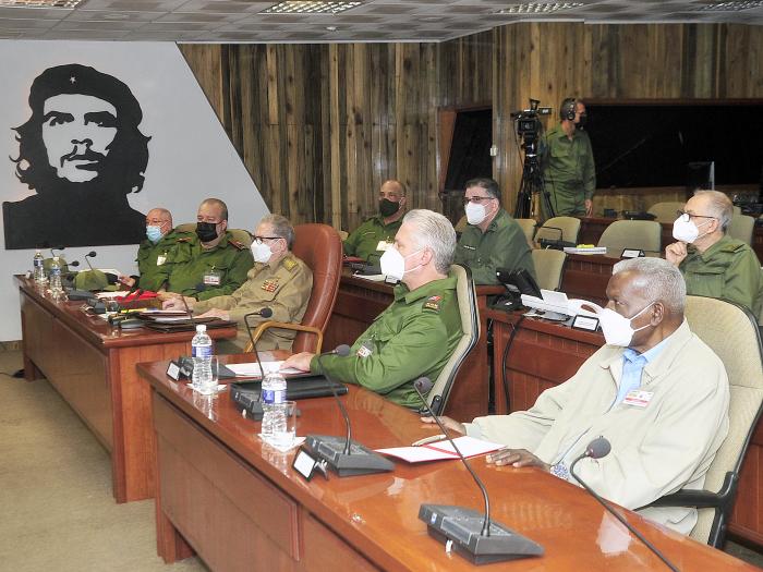 El Ejercicio tiene como objetivo estudiar las acciones para prevenir y enfrentar situaciones de riesgo, amenazas y agresiones a la seguridad del país, en un escenario de guerra no convencional, impuesto por el Gobierno de Estados Unidos contra Cuba.