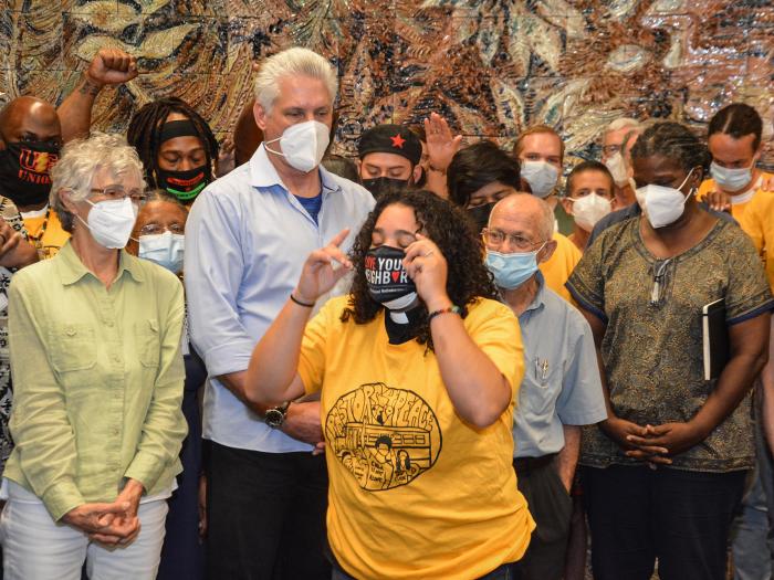 Durante 30 años Pastores por la Paz nos trae el aliento de que Cuba no está sola; de que en el pueblo estadounidense hay cariño sincero, fraternidad y ayuda solidaria hacia nosotros, expresó el Primer Secretario del Partido, Miguel Díaz-Canel Bermúdez.
