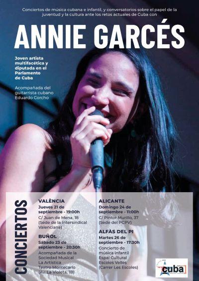 Cantante cubana Annie Garcés