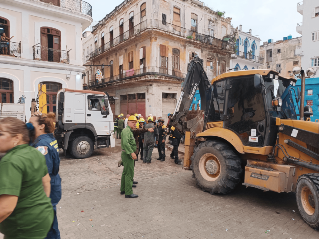 Derrumbe en La Habana