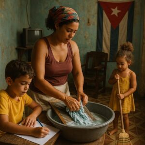 Generada de IA muestra la falta corresponsabilidad en el hogar 